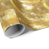 Papier Cadeau Texture du triangle or Abstrait (Coin rond)