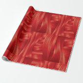 Papier Cadeau Texture dynamique des muscles rouges Abstraite (Déroulé)