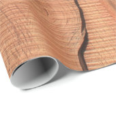 Papier Cadeau Texture en bois (Coin rond)