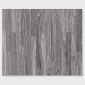 Papier Cadeau Texture en bois grise patinée de planches (Plat)