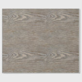 Papier Cadeau Texture en bois patiné (Plat)