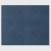 Papier Cadeau Texture en cuir bleu Faux (Plat)