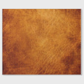 Papier Cadeau texture en cuir Brown (Plat)