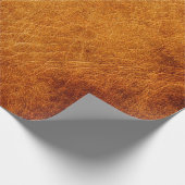 Papier Cadeau texture en cuir Brown (Coin)