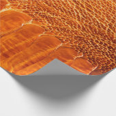 Papier Cadeau Texture en cuir d'autruche (Coin)