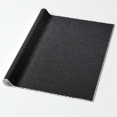 Papier Cadeau Texture en cuir noir ou arrière - plan. cuir, text (Déroulé)