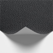 Papier Cadeau Texture en cuir noir ou arrière - plan. cuir, text (Coin)