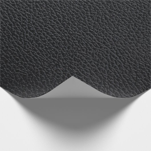 Papier Cadeau Texture en cuir noir ou arrière - plan. cuir, text (Coin)