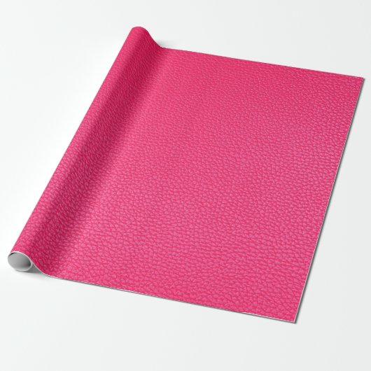 Papier Cadeau Texture en cuir rose (Déroulé)