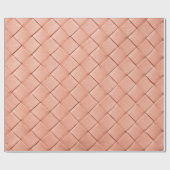Papier Cadeau Texture en cuir rose clair (Plat)