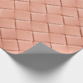 Papier Cadeau Texture en cuir rose clair (Coin)