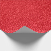 Papier Cadeau Texture en cuir rouge (Coin)