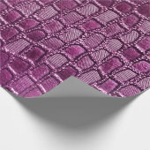 Papier Cadeau Texture en cuir violet (Coin)