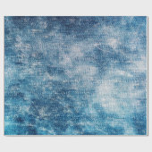 Papier Cadeau Texture en jean bleu (Plat)