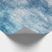 Papier Cadeau Texture en jean bleu (Coin)