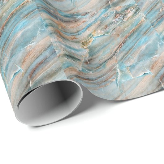 Papier Cadeau Texture en marbre : conception d'impression haute  (Coin rond)