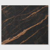 Papier Cadeau texture en marbre noir naturel emperador arrière - (Plat)
