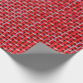 Papier Cadeau Texture en rotin en rotin en osier en bambou (Coin)