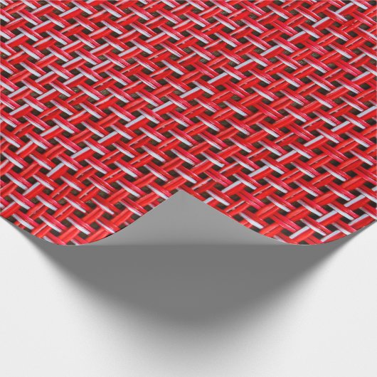 Papier Cadeau Texture en rotin en rotin en osier en bambou (Coin)