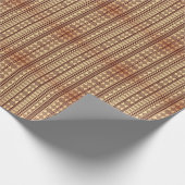 Papier Cadeau texture ethnique Brown (Coin)