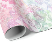 Papier Cadeau Texture géométrique classique modèle moderne répét (Coin rond)