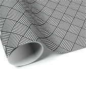 Papier Cadeau Texture géométrique vérifiée (Coin rond)