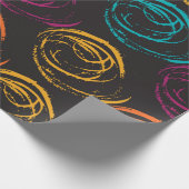Papier Cadeau Texture grange peinte à la main. Élément géométriq (Coin)