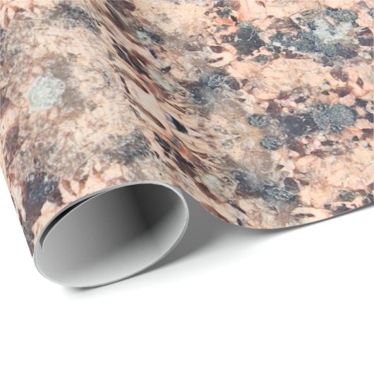Papier Cadeau Texture granite (Coin rond)