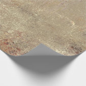 Papier Cadeau Texture Grunge Marron Beige Vintage Rustique (Coin)