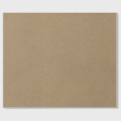 Papier Cadeau Texture kraft brun rustique uni simple (Plat)