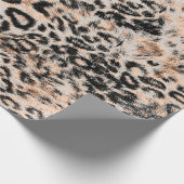 Papier Cadeau Texture léopard, motif poster de animal léopard (Coin)