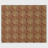 Papier Cadeau Texture léopard, motif sans couture d'animal afric (Plat)