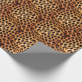 Papier Cadeau Texture léopard, motif sans couture d'animal afric (Coin)