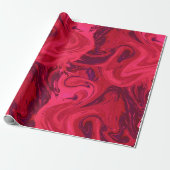 Papier Cadeau Texture marbrée mauve-foncé, technique riche (Déroulé)