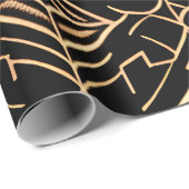 Papier Cadeau Texture marocaine traditionnelle Motif minimal (Coin rond)