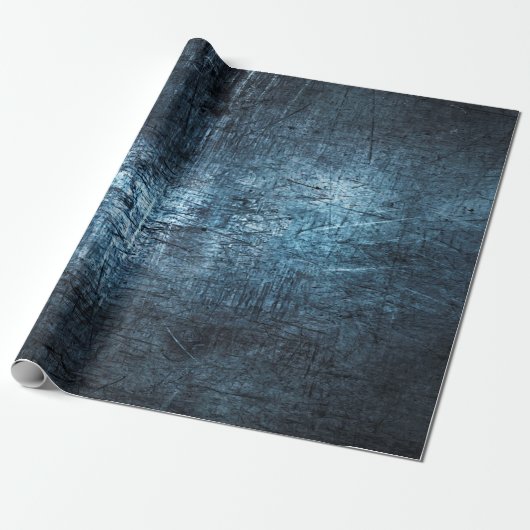 Papier Cadeau Texture métal gris bleu arrière - plan (Déroulé)