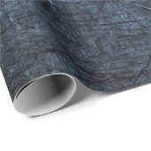 Papier Cadeau Texture métal gris bleu arrière - plan (Coin rond)