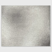 Papier Cadeau Texture métallique argentée affligée 10 (Plat)