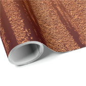 Papier Cadeau Texture métallique de cuivre affligée 10 (Coin rond)