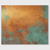 Papier Cadeau Texture métallique de cuivre affligée 23 (Plat)