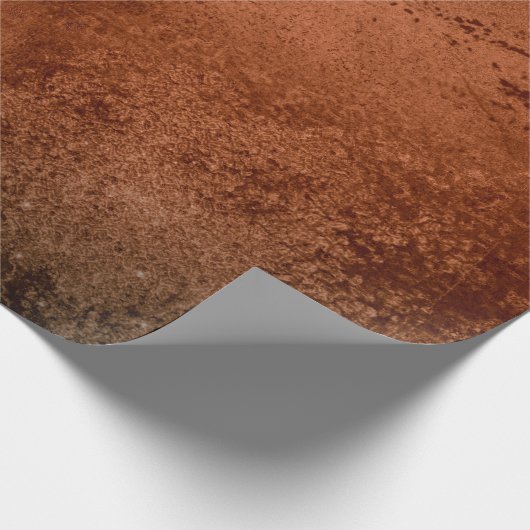 Papier Cadeau Texture métallique de cuivre affligée 5 (Coin)