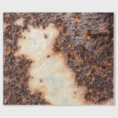 Papier Cadeau texture métallique rouille brun cool (Plat)