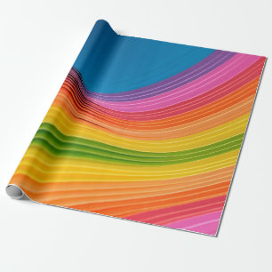 Papier Cadeau texture motif arc-en-ciel Abstraite