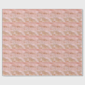Papier Cadeau Texture or en marbre rose liquide (Plat)