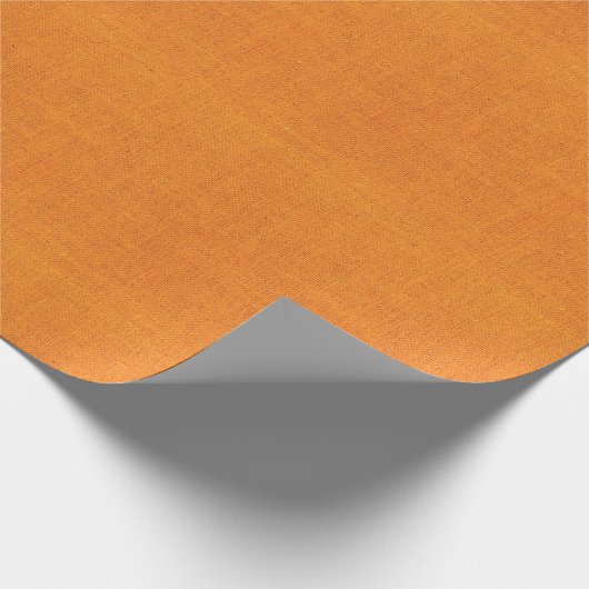 Papier Cadeau Texture orange lumineuse de toile de jute (Coin)