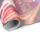 Papier Cadeau Texture rose brillante Opale (Coin rond)