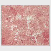 Papier Cadeau Texture rose en marbre d'or (Plat)