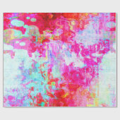 Papier Cadeau Texture rouge rose (Plat)