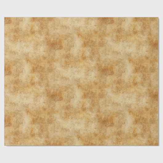 Papier Cadeau Texture rustique d'or (Plat)