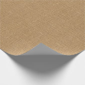 Papier Cadeau Texture rustique florale simple de toile de jute (Coin)
